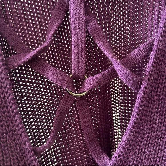 Torrid Knit Long Sleeve Tunic with back strap details - Picture 3 of 6